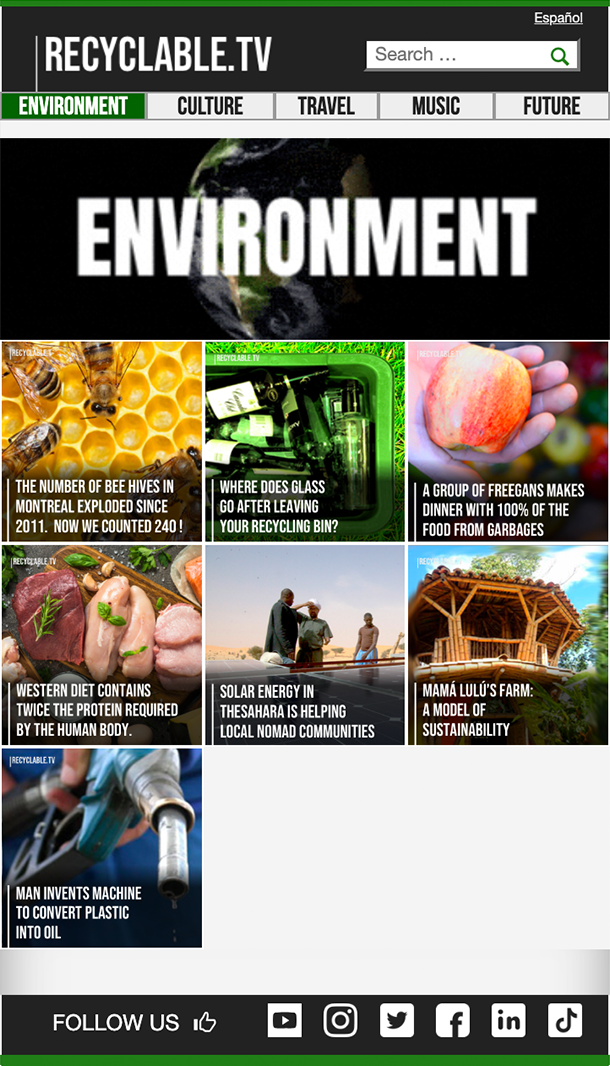 recyclable.tv web app image