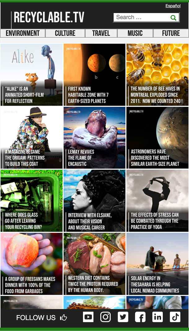 recyclable.tv web app image
