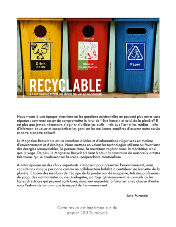 recyclable magazine image